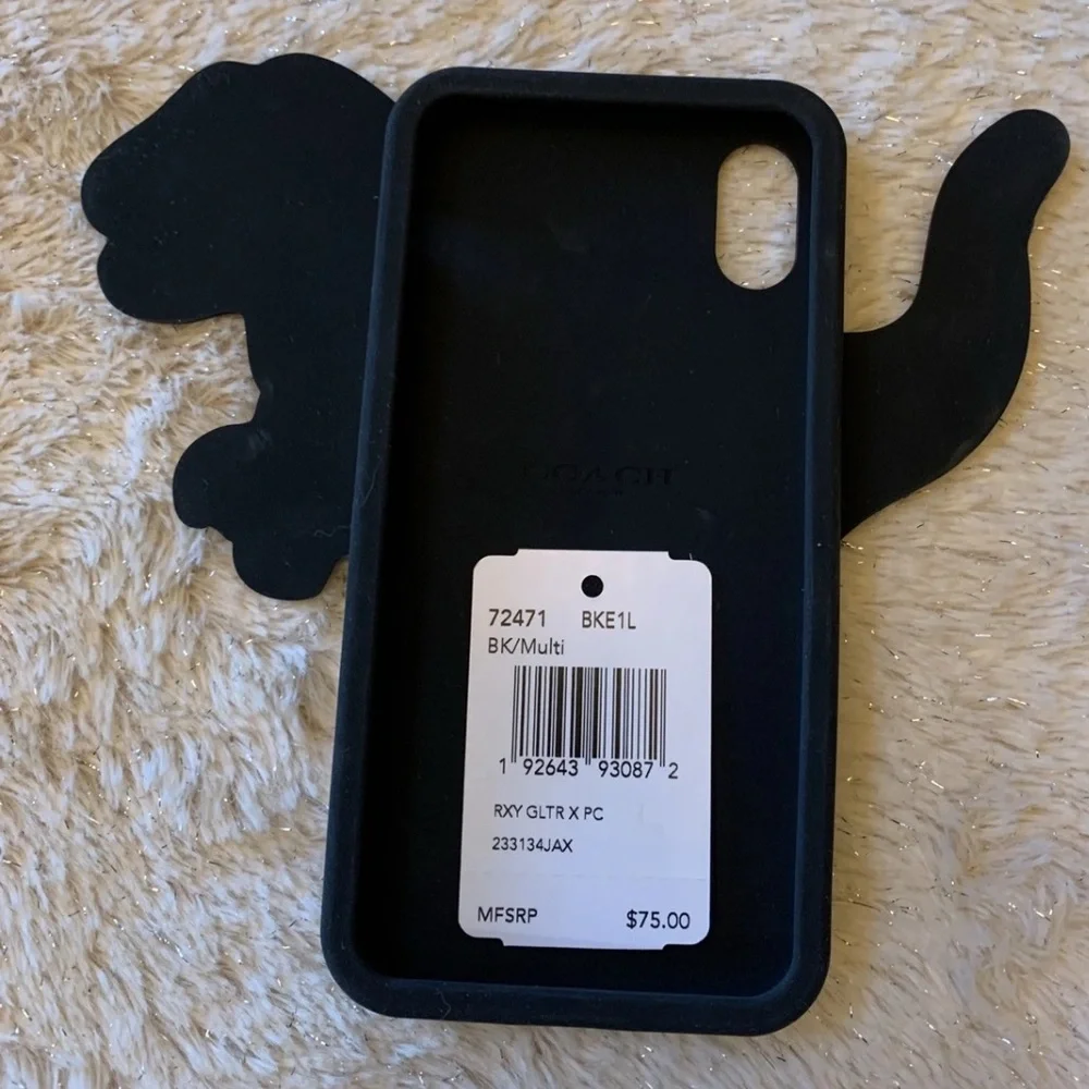 NWT - COACH Glitter iPhone X Case Rexy the T Rex Dinosaur for iPhone $75